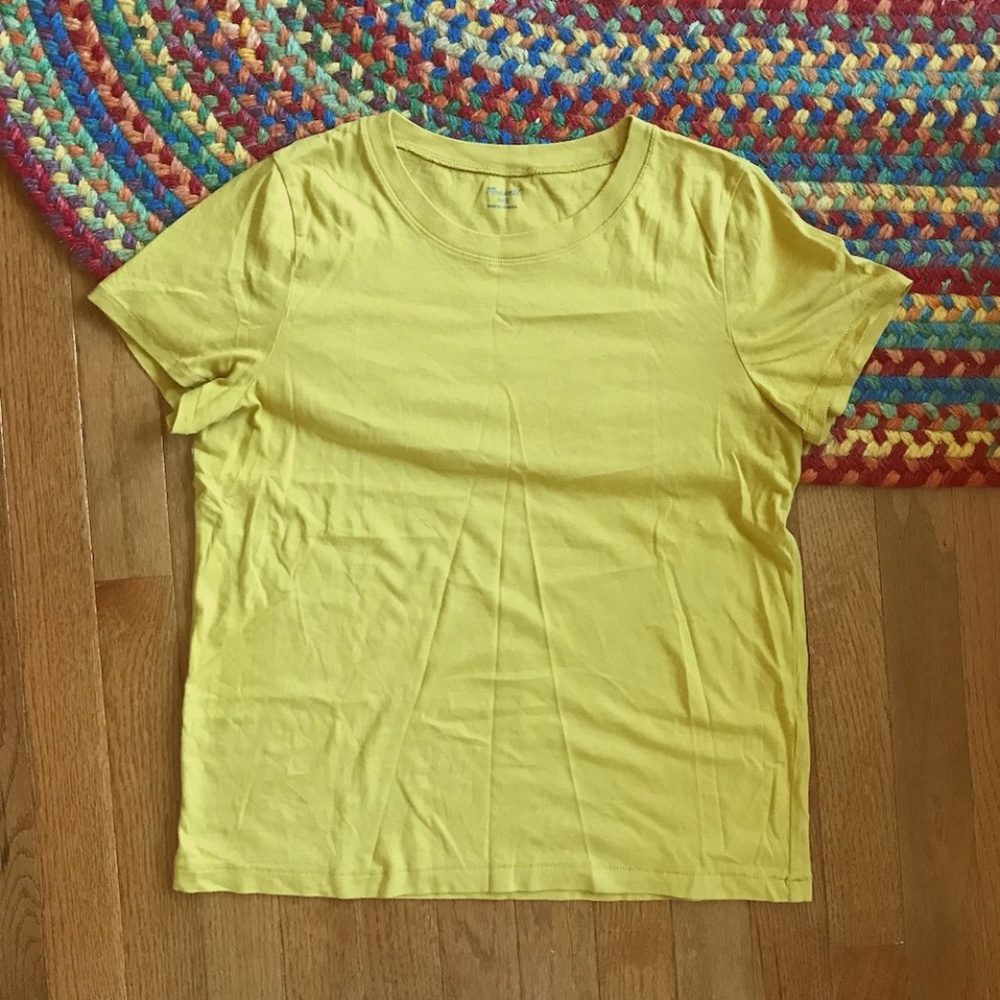 Madewell Mustard Yellow T-Shirt